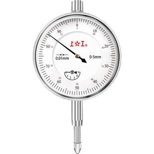 上工百分表千分表防震指示表指针式大盘面0-3-5-10-30MM精度0.01