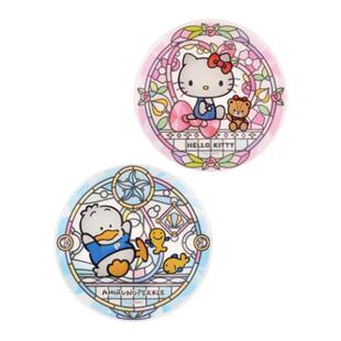 港澳711 三丽鸥 kitty 贝克鸭 玻璃彩绘系列茶具水杯 水壶 碟子