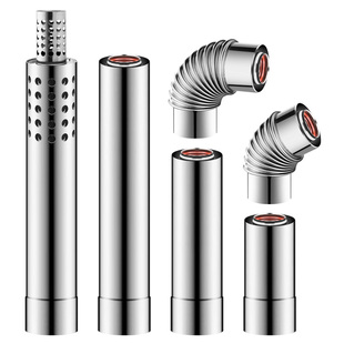 燃气壁挂炉排烟管不锈钢双层平衡机热水器排气管加长烟囱烟筒9060