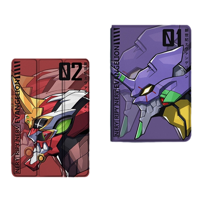 罗仕克适用ipad保护套EVA初号机ipadpro带笔槽air5潮mini6/2021苹果11寸10第九代air5/4三折式3/2平板保护壳