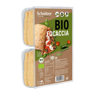 Schnitzer无麸质有机佛卡夏面包营养早餐搭配0糖无蛋奶无小麦