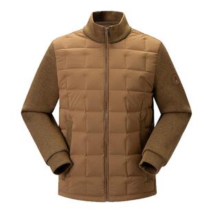 LAFUMA乐飞叶户外秋冬男士拼接保暖羽绒服立领鹅绒防寒外套