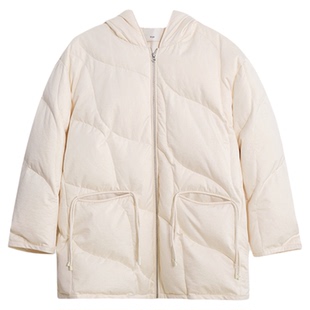 ltyp旅途原品【限量五折】新国标95白鹅绒连帽宽松中长款羽绒服冬