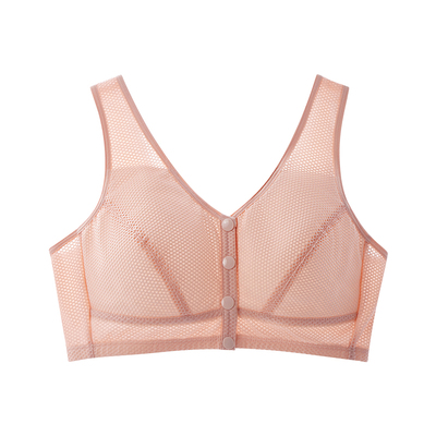 简约无钢圈棉上托防下垂老年内衣