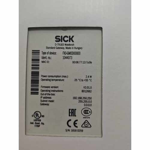 议价SICK西克 FX0-GMOD00000 标准网口模块，货号