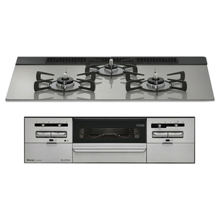 林内SENCE系列日式代购进口三眼烤箱一体大火力爆炒燃气灶具