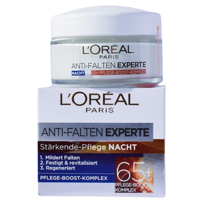 德国欧莱雅抗皱晚霜65岁色素斑点