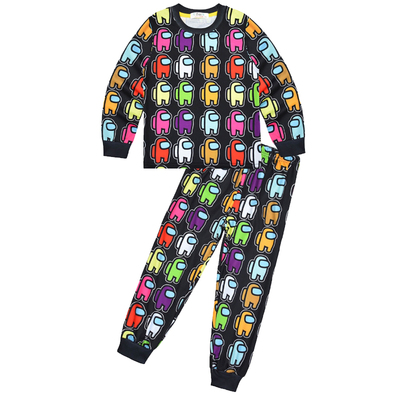 长袖空调睡衣套装男女童居家服太空狼人杀 Among us kid pajamas