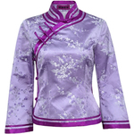 华族经典旗袍上衣秋冬文艺中式复古盘扣开襟织锦缎唐装汉服上衣女