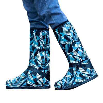 可踩水高筒雨鞋套防暴雨骑行男款