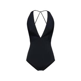 Atlanticbeach新款性感深V泳衣女海边度假遮肚泡温泉显瘦连体泳装