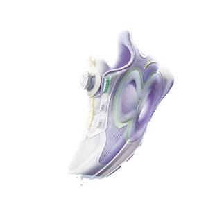 逐月安踏儿童女童网面透气运动跑步鞋2025夏季女大童旋钮运动鞋女