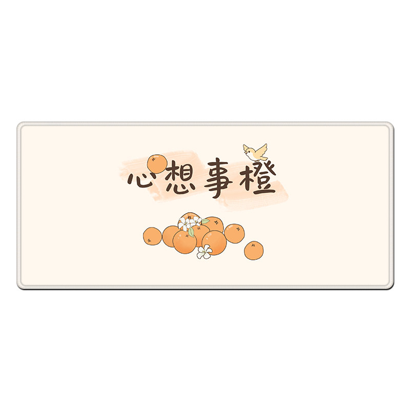 简约动漫鼠标垫超大号电竞游戏滑鼠垫办公电脑键盘垫宿舍书桌垫