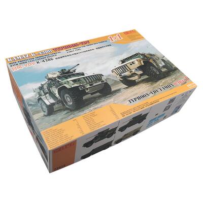 恒辉模型 RPG 35019 1/35 KAMAZ K-4386台风-VDV防雷装甲车1+1