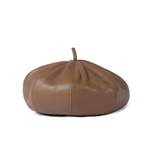 mrduck设计师款 CHAO柔软小绵羊皮贝雷帽女 复古百搭八角画家帽子