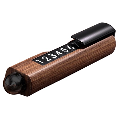 小丁仓胡桃木破窗临时停车号码牌