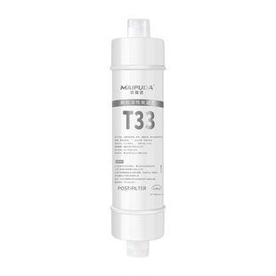 t33后置活性炭滤芯椰壳净水器家用厨房RO纯水机超滤净水器大后置