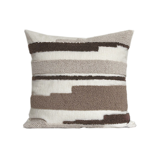 BACKTO卜凸家居现代中古咖色抱枕北欧高级沙发靠枕靠垫样板间民宿