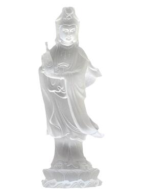 琉璃保平安居家客厅随身观音佛像