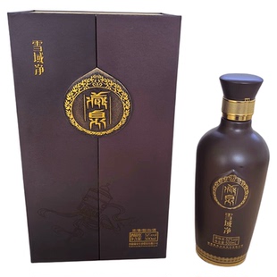 西藏特产藏泉雪域净青稞酒清香型纯粮52度原浆白酒礼品盒500ml装