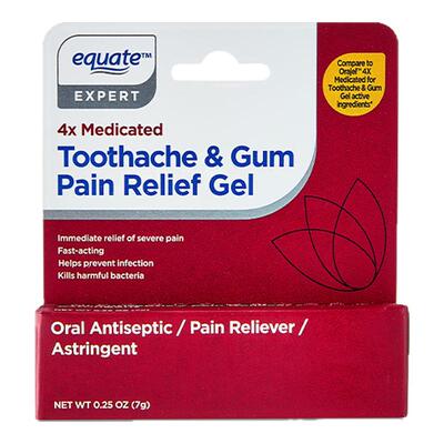 美国原装 equate口腔凝胶7g牙痛口腔溃疡消炎抑菌牙龈炎痛