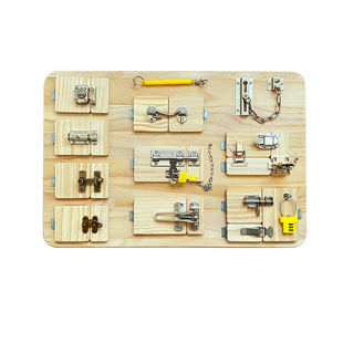 小树启蒙忙碌板DIY配件蒙氏早教自制开锁玩具busyboard插销小木门