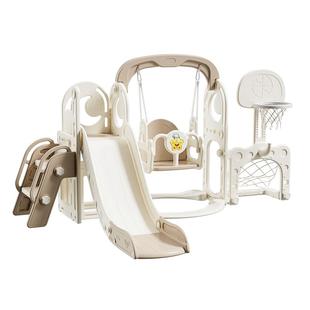 宝宝滑滑梯室内家用六一儿童礼物滑梯秋千二合一小孩小型家庭游乐