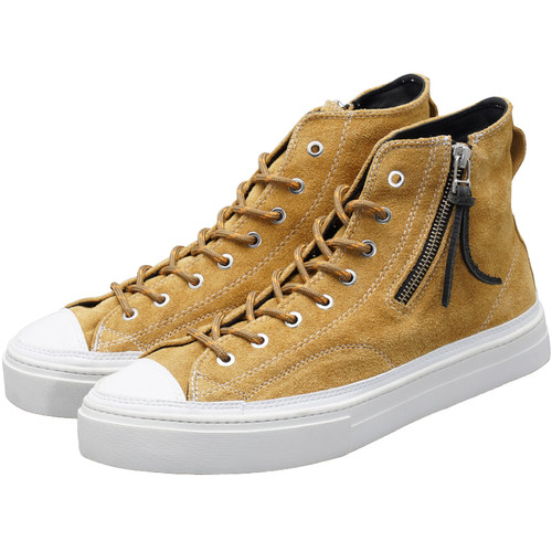 BLESS SHOE MILITARY suede 军事风格 真皮麂皮拉链高帮休闲鞋