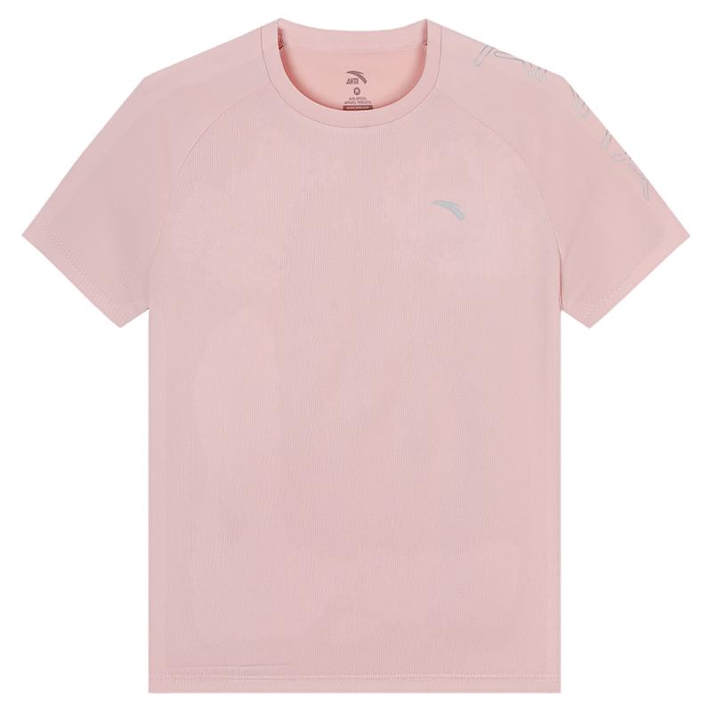 安踏女速干短袖T恤羽毛球运动服