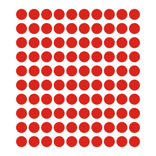 红色圆点空白学校幼儿园站位贴定点贴不干胶晴雨表销控表自粘贴纸