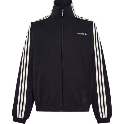 Adidas/阿迪达斯正品三叶草女士高领经典条纹日常休闲外套KX7977
