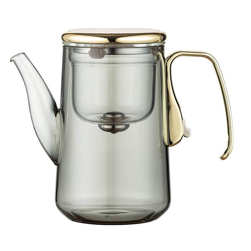 新一代磁吸飘逸杯玻璃泡茶壶