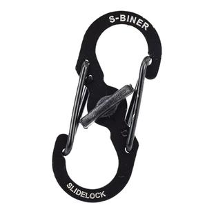 带锁8字扣不锈钢快挂扣户外登山背包扣拉锁包链扣防盗S形扣钥匙扣