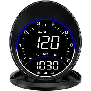 唯颖车载HUD抬头显示器汽车通用GPS车速度仪表时间海拔平视仪G6