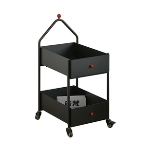 铁梵客厅可移动边几推车艺术边柜沙发边置物架铁艺迷你小茶几桌子