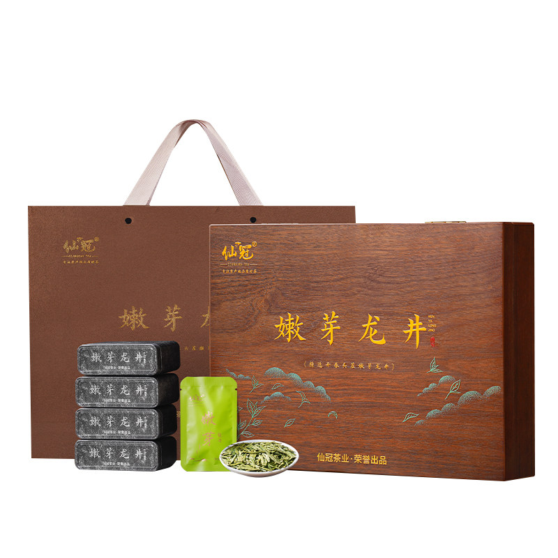 中秋送领导老师长辈礼物2026新明前特级头采龙井绿茶叶高端礼盒装