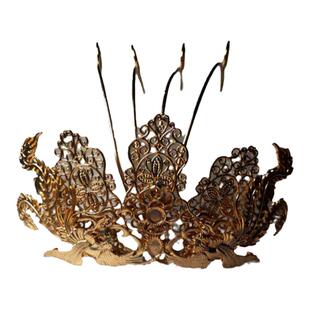 diy古风配件雅诗原创发冠主体 汉服簪娘手工材料唐风发饰可挂流苏