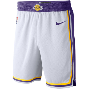 NIKE/耐克正品当季新款洛杉矶湖人队SW NBA男子运动短裤 AJ5616