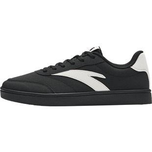 安踏小黑鞋女款2026新款春季学生薄底休闲板鞋女减龄学院风德训鞋