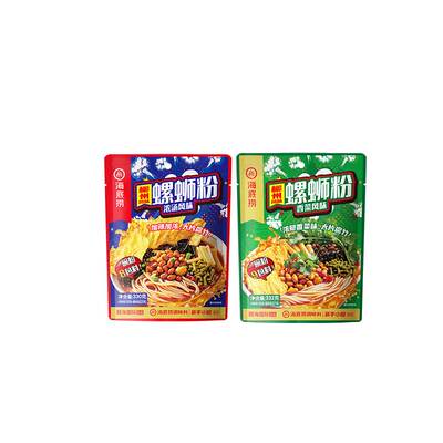 hi海底捞螺蛳粉正宗浓汤柳州腐竹米粉330g*3装速食酸辣粉袋装加辣