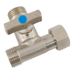 黄铜活接4分内外丝三通角阀带开关一进二出分水器一分二分水阀门