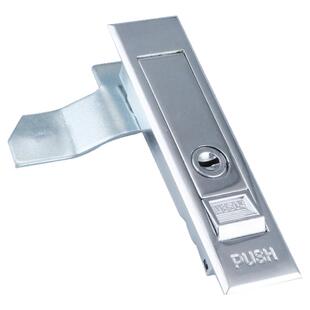 基业箱柜门锁配电箱机械柜平面锁开关控制柜按钮弹跳锁通用PUSH锁