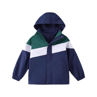 九江市统一校服冬季套装三合一加厚外套初中小学生中大童学生服