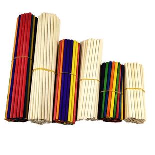 圆木棒小木棍diy手工制作模型幼儿园材料包 立体构成材料建筑木条