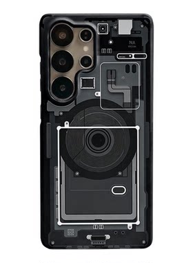 高级高档线路适用三星S26ultra手机壳S25/S24/S23半包硬壳韩国涂层菲林磁吸二合一个性创意新款