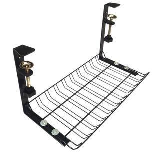 桌下电线槽电线收纳架储物篮桌底理线电线插座整理收纳线槽免打孔