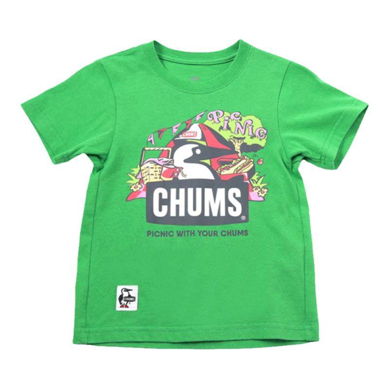 CHUMS儿童户外休闲印花短袖T恤
