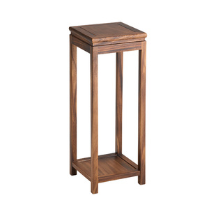 实木花架胡桃木榫卯整装花台新中式家用客厅阳台花几室内盆景架子