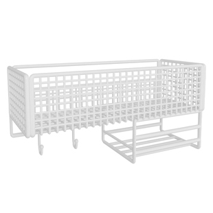 宿舍墙上免打孔置物架学生寝室收纳挂篮上铺床头墙上悬挂收纳架子