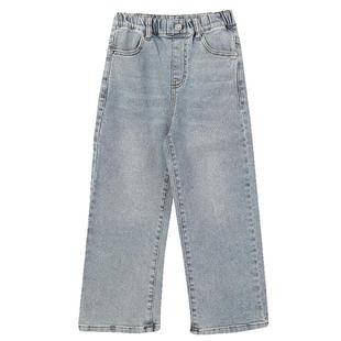 IVY HOUSE常春藤儿童装女童裤子秋季款 时尚舒弹直筒型牛仔裤长裤